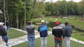 The finished product at one of the biggest projects golf green designer Jeremy Stunt has created.