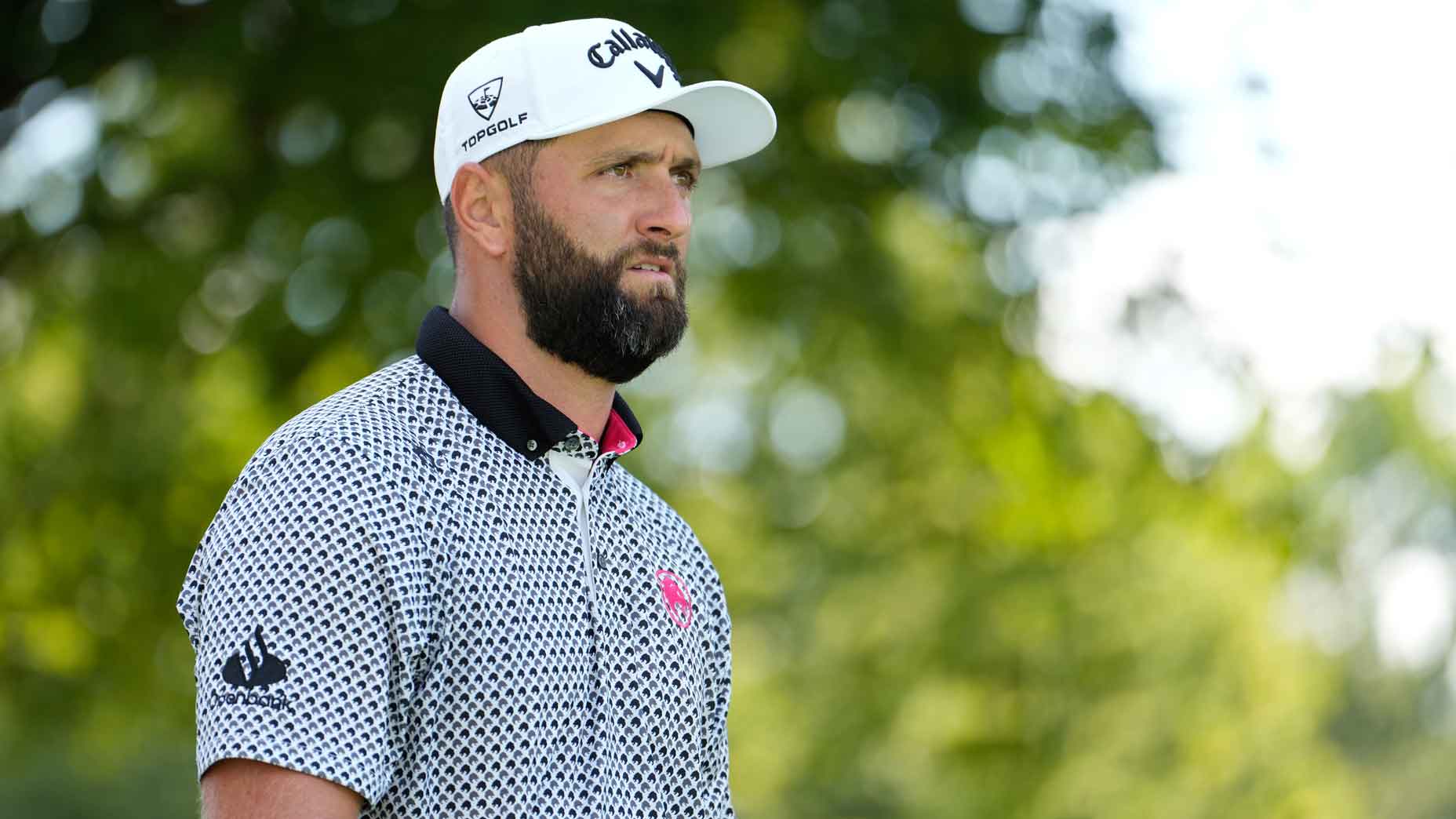 Jon Rahm of Legion XIII walks off the fifth tee during day one of the LIV Golf Team Championship Michigan at The Cardinal at Saint John's on August 22, 2025 in Plymouth, Michigan. (Photo by Raj Mehta/Getty Images)