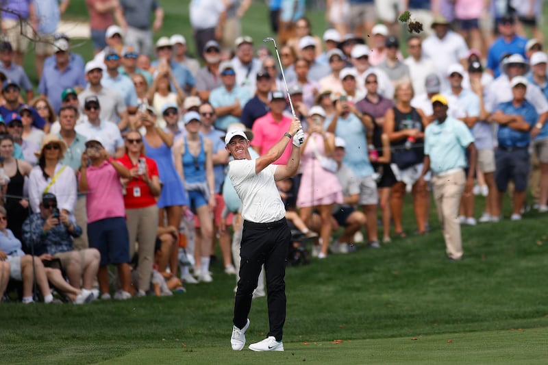 Rory McIlroy hits a shot on the sixth hole during the second round of the Arnold Palmer Invitational at Bay Hill Golf Course in Orlando, Florida. Photograph: Mike Ehrmann/Getty Images