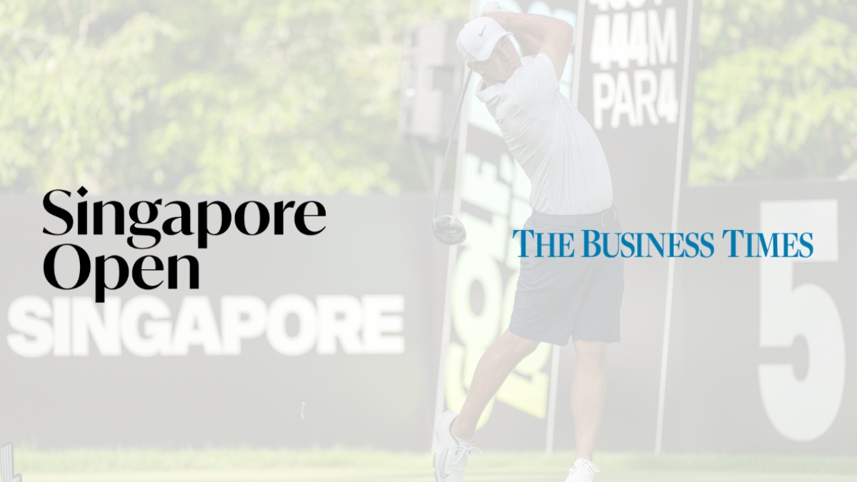 The Business Times steps into golf with Singapore Open presenting partnership