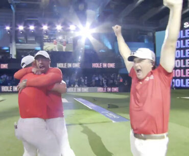 Tom Kim’s hole-in-one helps send Jupiter Links to TGL playoffs, sets off epic Tiger Woods celebration