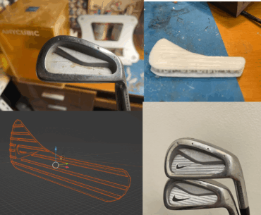 I love my old Nike irons, but hate the missing insert. 3D printing to the rescue!