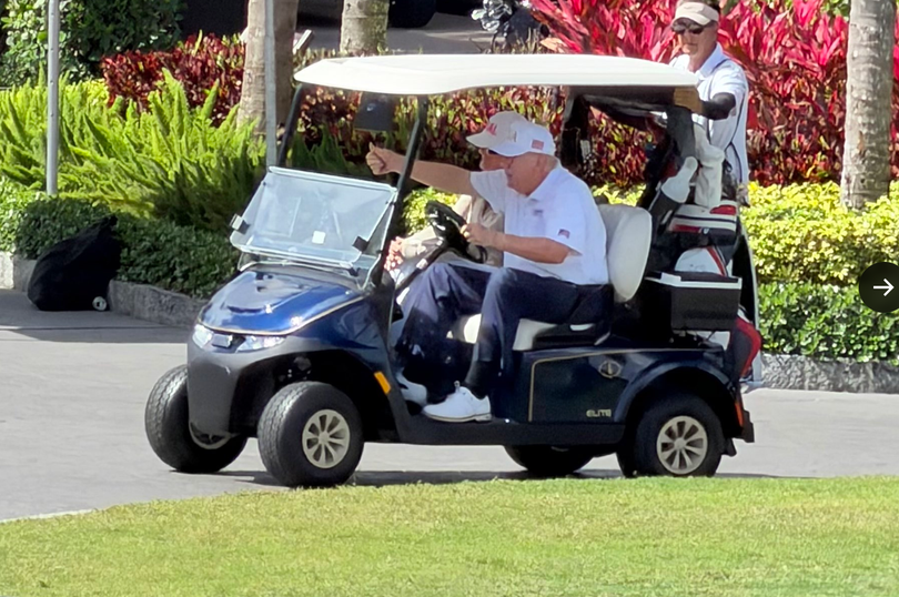 Donald Trump was playing golf while American servicemembers suffered losses in the Middle East