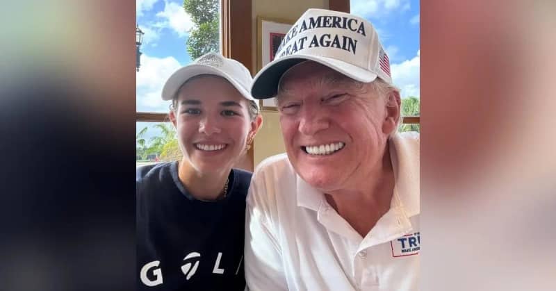 The golfer explained that during Donald Trump's first term as president, the Secret Service's presence didn't bother her as much since she was much younger.@kaitrumpgolfer/instagram