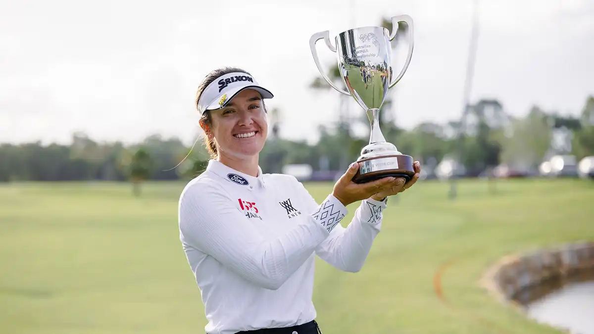 Hannah Green completes historic hat-trick – Australian Golf Digest Hannah Green completes historic hat-trick – Australian Golf Digest
