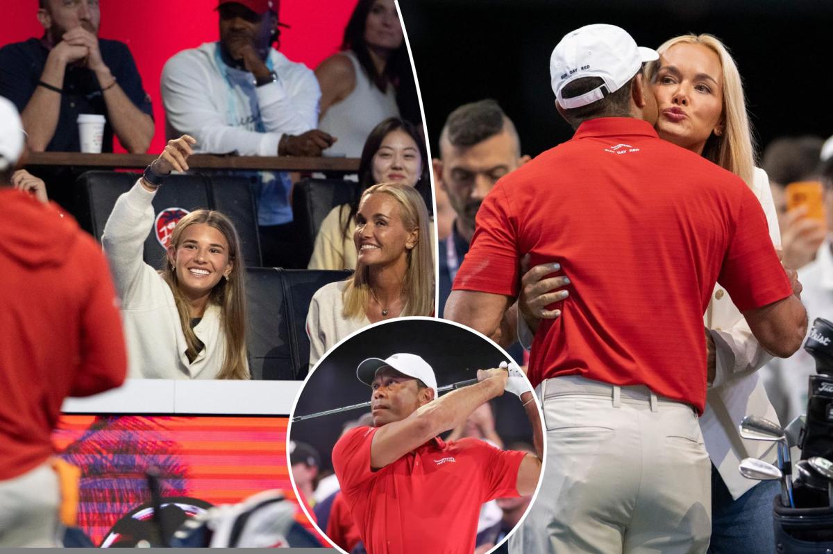Tiger Woods, Vanessa Trump share embrace before golfer's TGL return