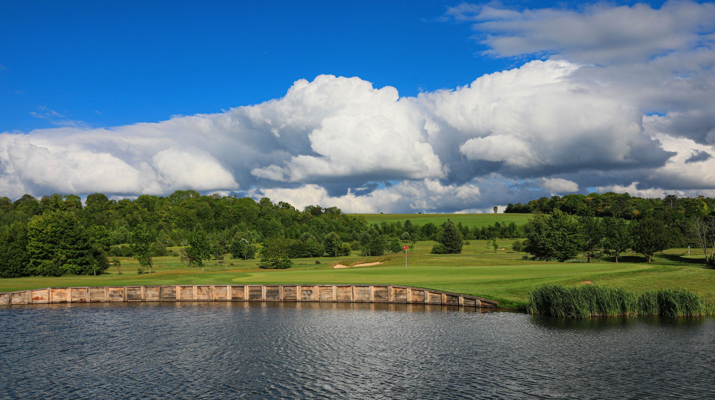 The golf course at The Springs resort is surrounded by farm land and natural beauty.