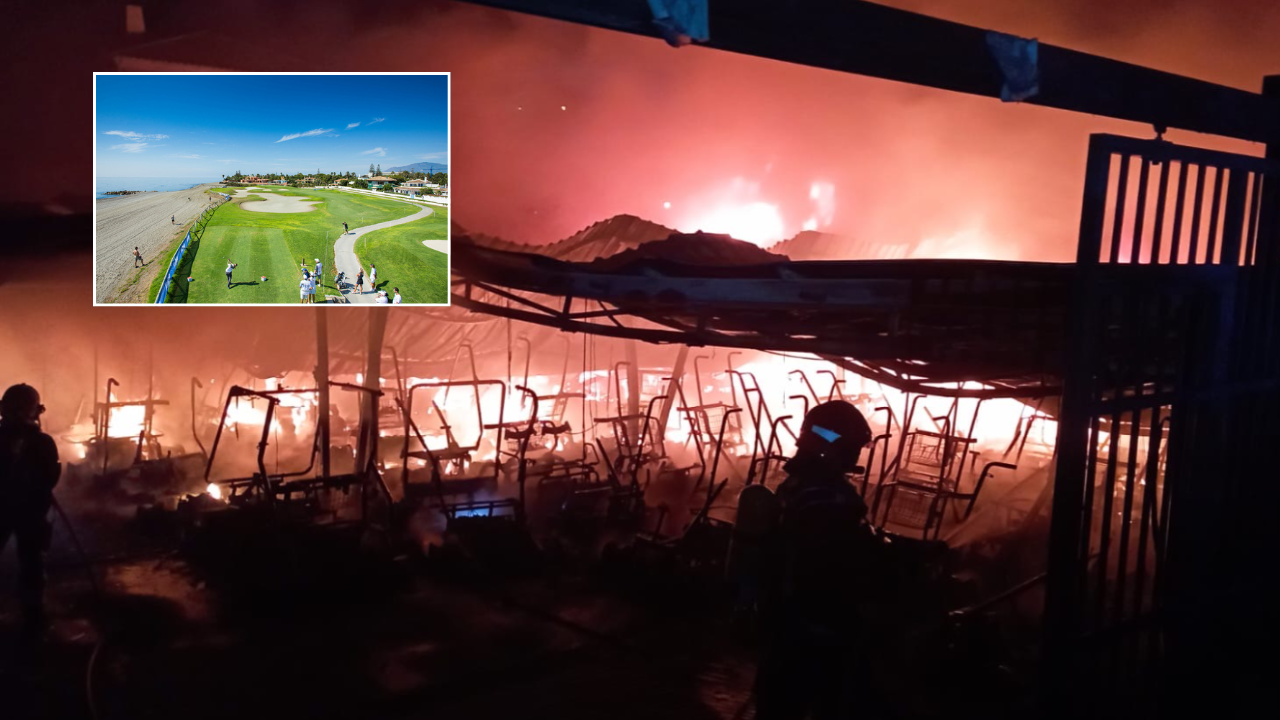 Fire rips through popular Costa del Sol golf club Fire rips through popular Costa del Sol golf club