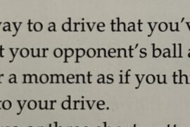 My favourite line from Tiger’s book “How I Play Golf”