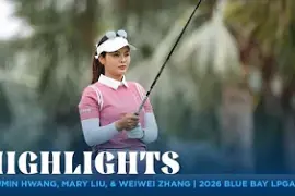 Hwang, Liu and Zhang share lead at Blue Bay LPGA