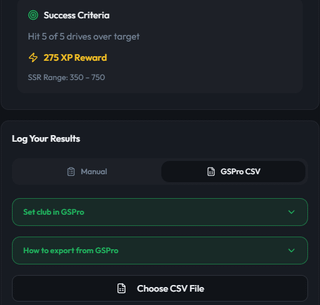Follow-up: GolfXP now has GSPro CSV import and Shot Analyzer