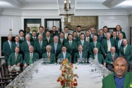 Despite popular opinion, Tiger made it to the dinner last night.