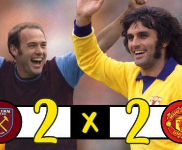 1972 West Ham 2-2  Manchester United Complete Highlights | Bryan "Pop" Robson vs George Best