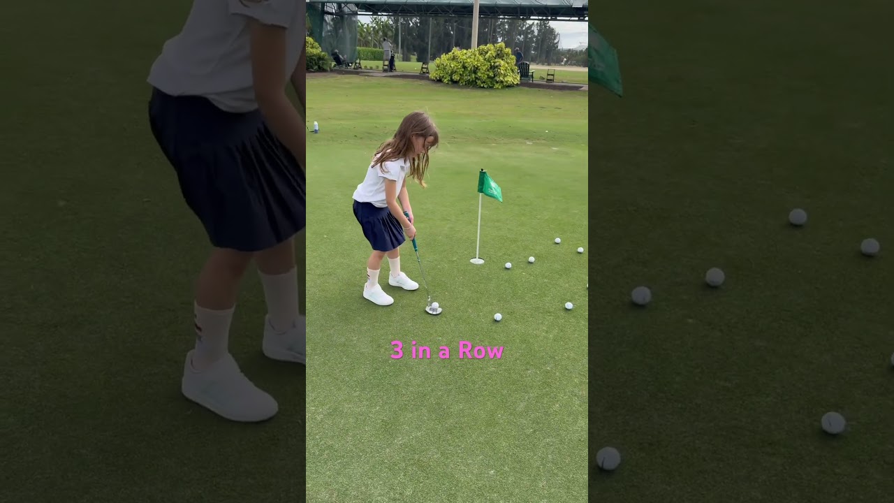 Golf Girl Golf 3 Putts In A Row #golfgirl #golfskill #putting #golfer #golfing