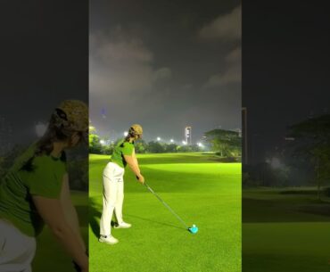 POV: The Perfect Golf Shot Under the Lights ⛳🔥
