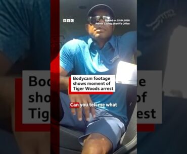 Tiger Woods arrest bodycam footage released by police. #TigerWoods #Florida #BBCNews