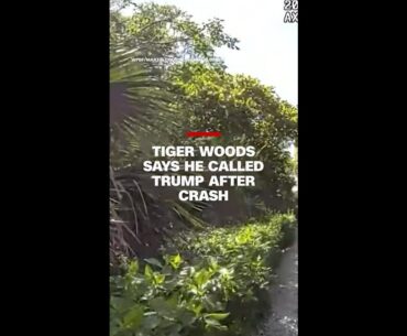 Tiger Woods says he called Trump after crash