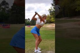 Amazing Golf Swing you need to see | Golf Girl awesome swing | Golf shorts | Kaelee Rene