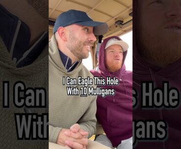 How Many Mulligans To Eagle!?! #golf #shorts #golfer #pga