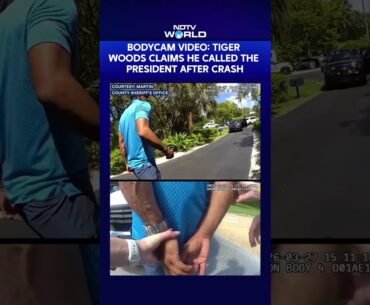 Police Bodycam Footage Shows Tiger Woods Being Arrested After Florida Crash