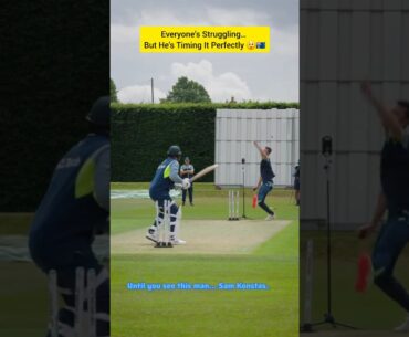 "Everyone’s Struggling Against Aussie Pace… Except Sam Konstas! 🤯🔥 #CricketShorts#cricket #batting
