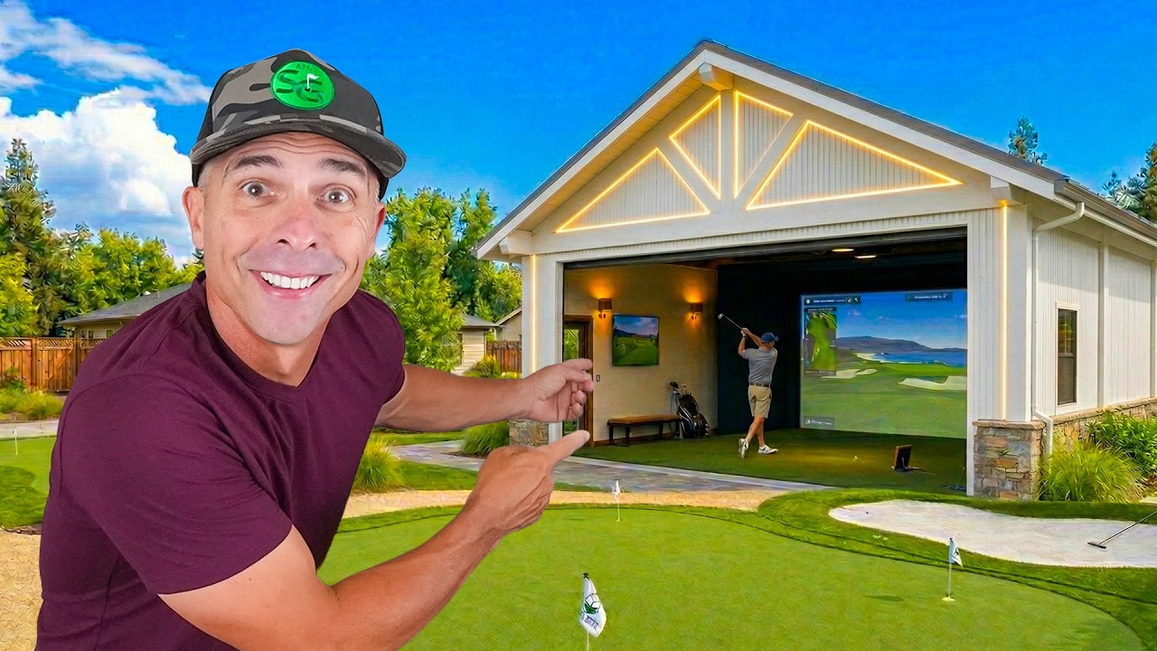 The Best DIY Home Golf Simulator You've EVER Seen!