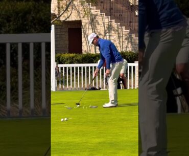 Masters Champion Zach Johnson frustrated with his warm up. Still shoots 63 🔥🔥🔥