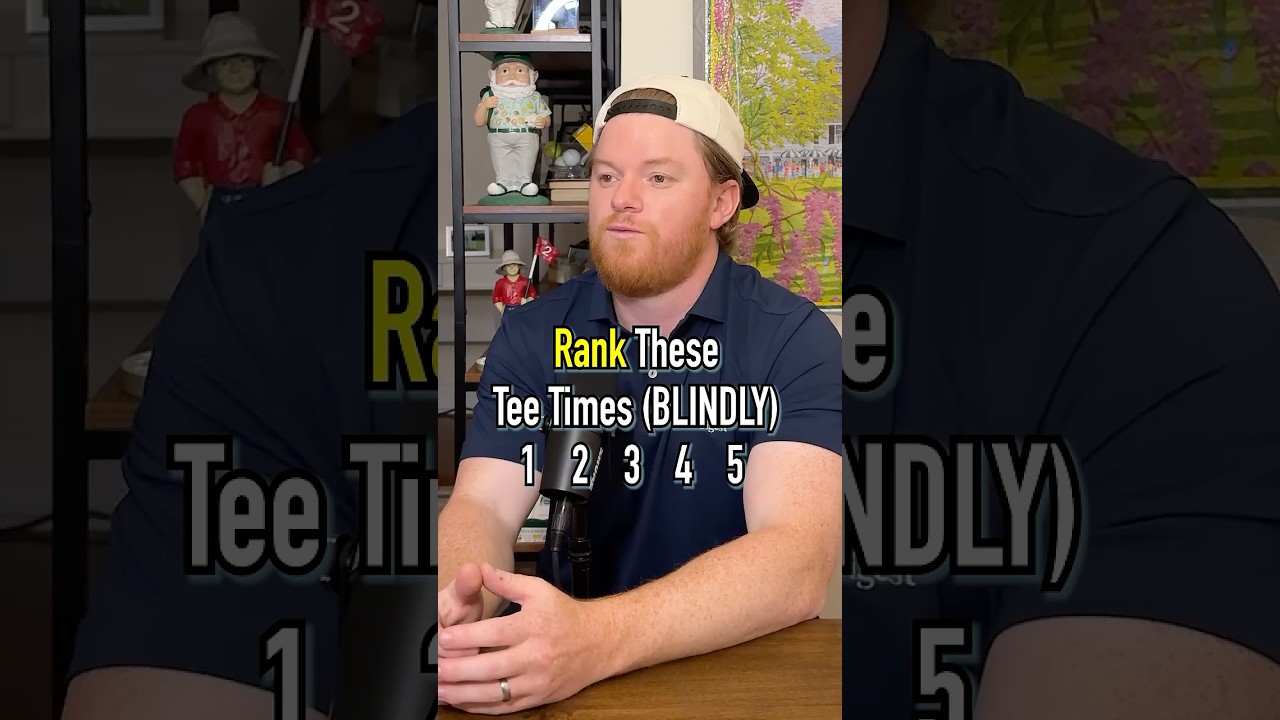 Rank These Tee Times Blindly!?! #golf #shorts #golfer #pga