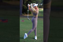 Amazing Golf Swing you need to see | Golf Girl awesome swing | Golf shorts | Kaelee Rene