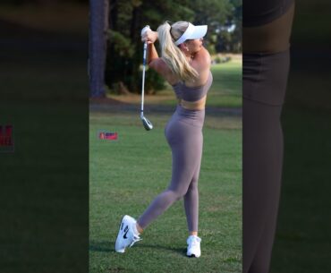 Amazing Golf Swing you need to see | Golf Girl awesome swing | Golf shorts | Kaelee Rene