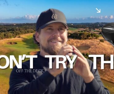 I Tried Driver Off The Deck… This Happened. #3holes #golf #pgatour #golftips
