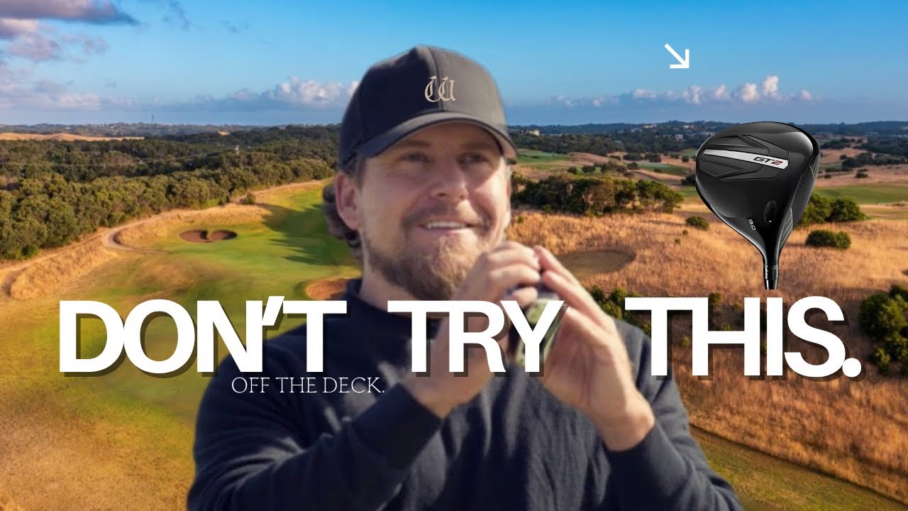 I Tried Driver Off The Deck… This Happened. #3holes #golf #pgatour #golftips