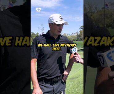 Jordan Spieth says this was the best Masters dinner he had!