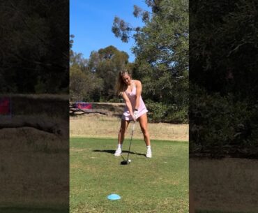 Amazing Golf Swing you need to see | Golf Girl awesome swing | Golf shorts |  Tate Hadges