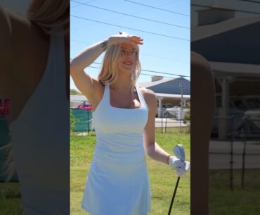 Amazing Golf Swing you need to see | Golf Girl awesome swing | Golf shorts | Morgan Rae