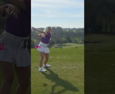 Amazing Golf Swing you need to see | Golf Girl awesome swing | Golf shorts | Hannah Bowen