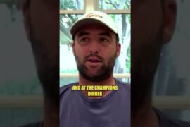 Scottie Scheffler had an elite Masters dinner