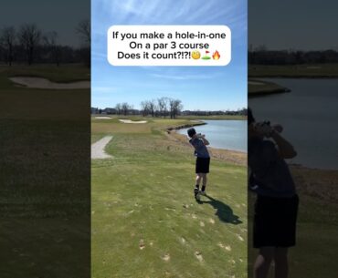 Would it actually count?!?!🧐⛳️ #golf #golfshots #golfer #shortsfeed