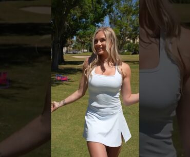 Amazing Golf Swing you need to see | Golf Girl awesome swing | Golf shorts | Morgan Rae
