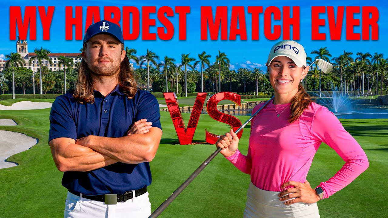 INSANE Hole Out! | Long Drive Champ vs. Female Pro Golfer
