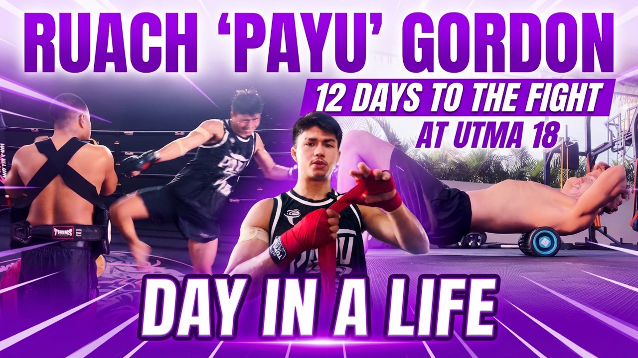 Pro Muay Thai Fighter in Thailand: RUACH "PAYU" GORDON Day In The Life (Preparing for UTMA 18)