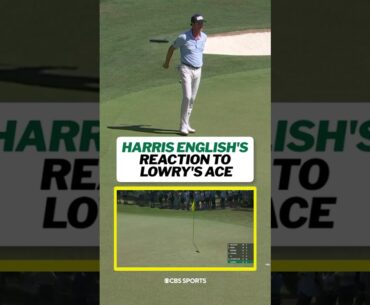 Harris English showing respect to Shane Lowry's ace #shorts #masters #golf