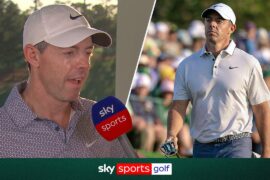 Rory McIlroy reacts to losing six-shot lead on day three of The Masters!