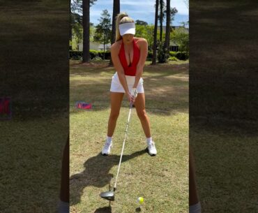Amazing Golf Swing you need to see | Golf Girl awesome swing | Golf shorts | Kaelee Rene