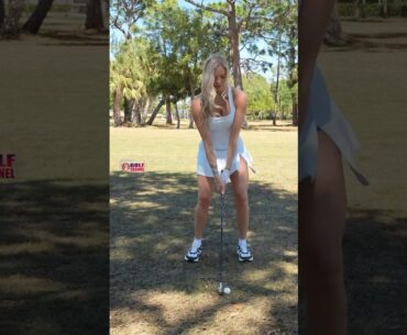 Amazing Golf Swing you need to see | Golf Girl awesome swing | Golf shorts | Morgan Rae