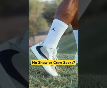 The DEBATE: No-Show Socks or Crew Socks? You DECIDE! #GolfFashion #noshowsocks #GolfStyle