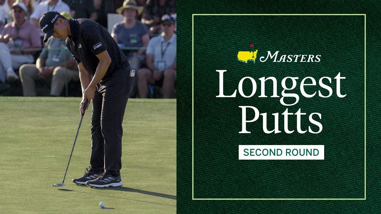 The Longest Putts From the Second Round | The 2026 Masters
