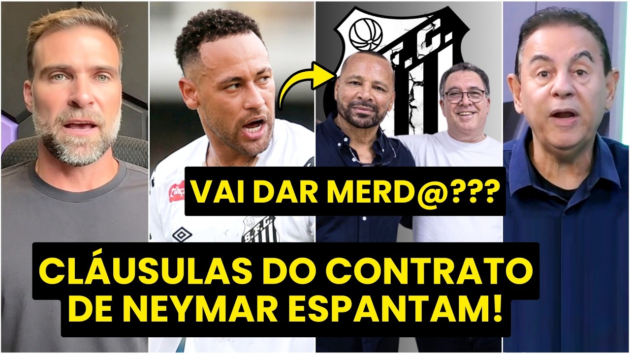 LOUCURA??? "ISSO É ASSUSTADOR! FOI REVELADO que o NEYMAR..." CONTRATO de DÍVIDA com SANTOS REPERCUTE