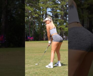Amazing Golf Swing you need to see | Golf Girl awesome swing | Golf shorts | Kaelee Rene