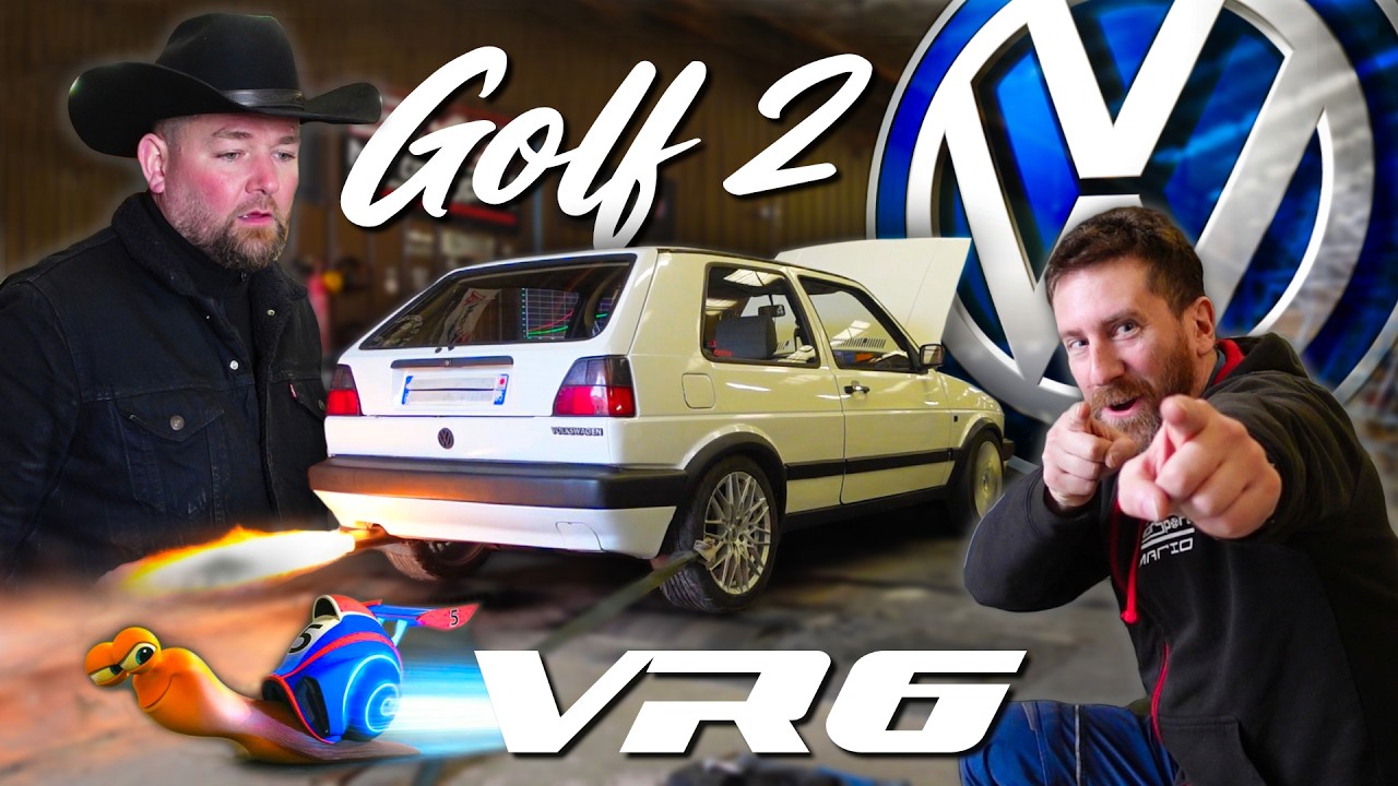 Un cow-boy en Golf 2 VR6 Turbo !?